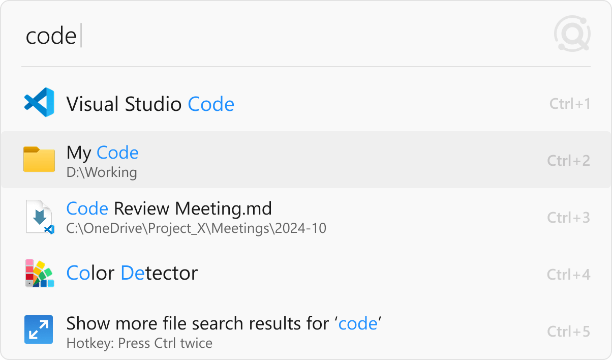 Open Files & Apps in a Flash